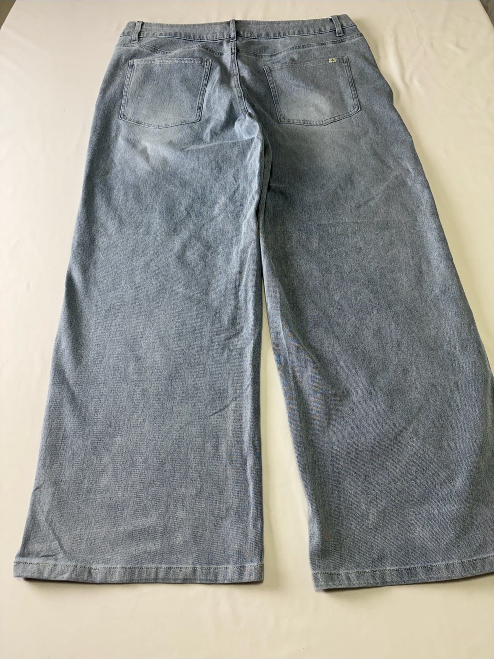 HALARA Light Blue Asymmetrical Wide Leg Jeans - Picture 9 of 11